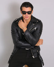 Msm Basic Leather Jacket