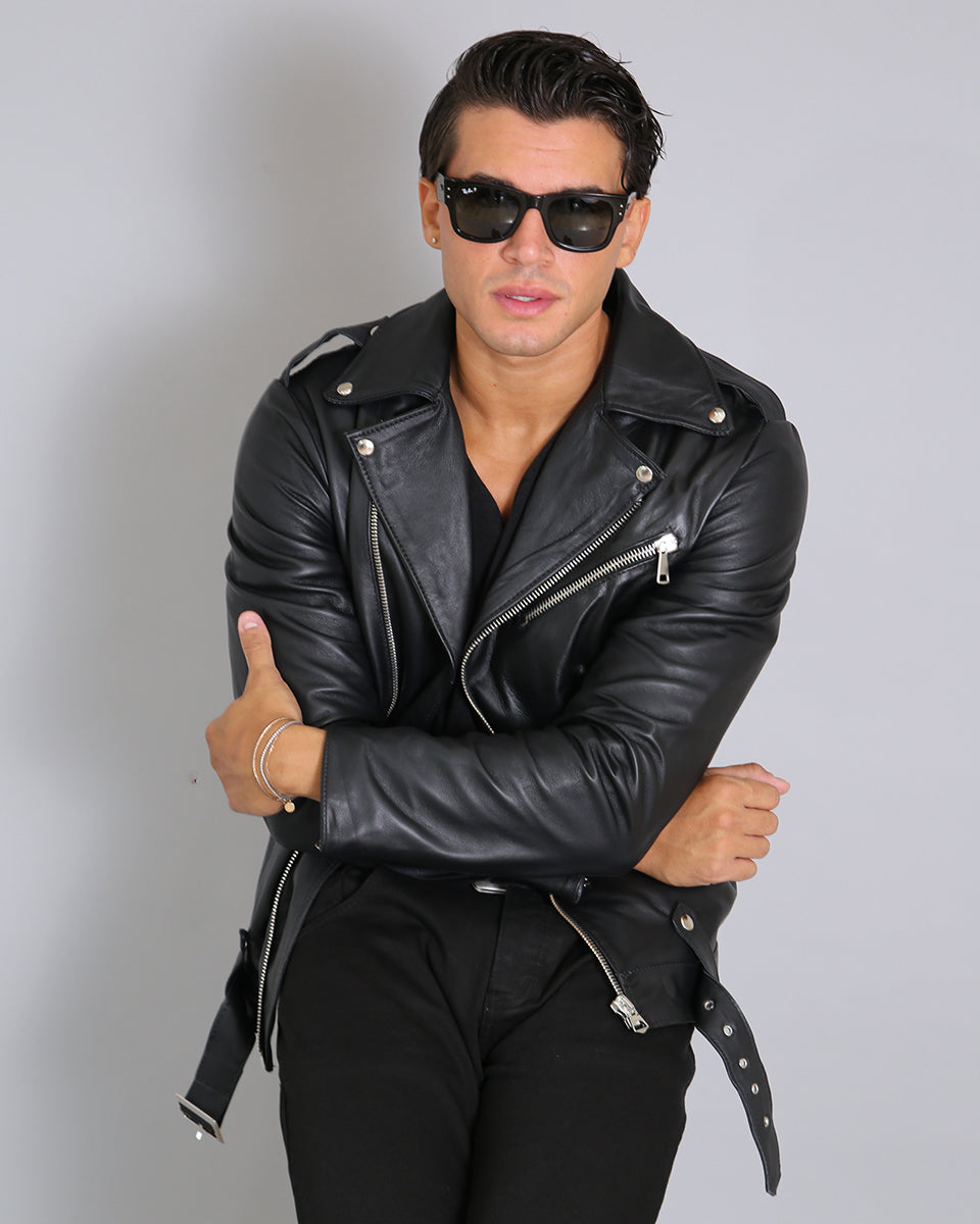 Msm Basic Leather Jacket