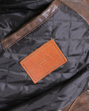 Msm Studio Oversize Leather Bomber Old America