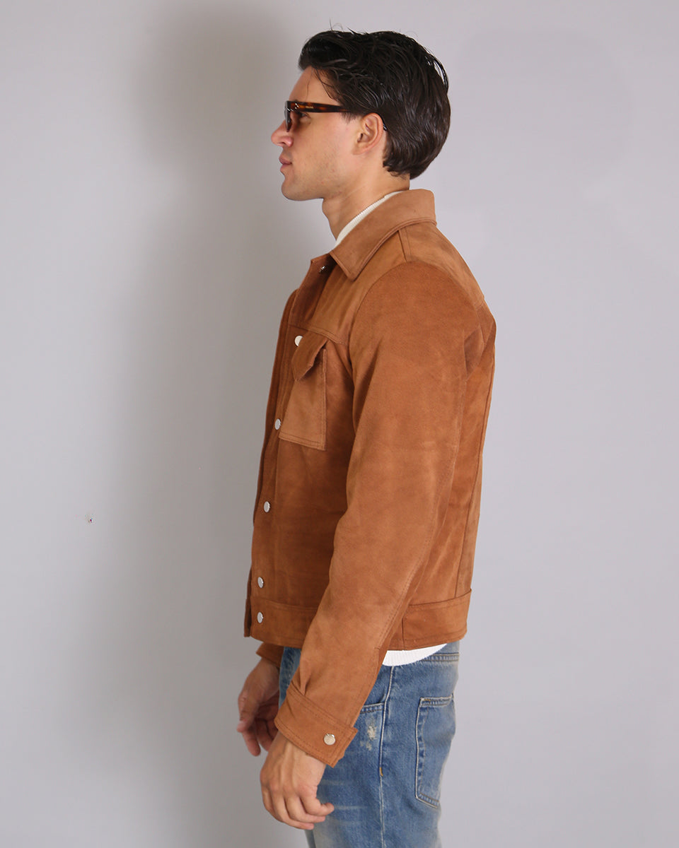 Msm Studio Suede Jacket with Pockets