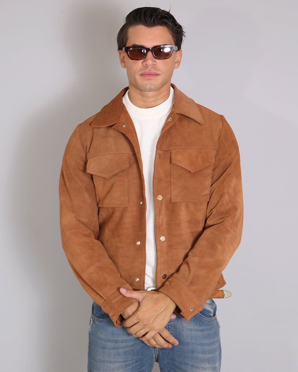 Msm Studio Suede Jacket with Pockets