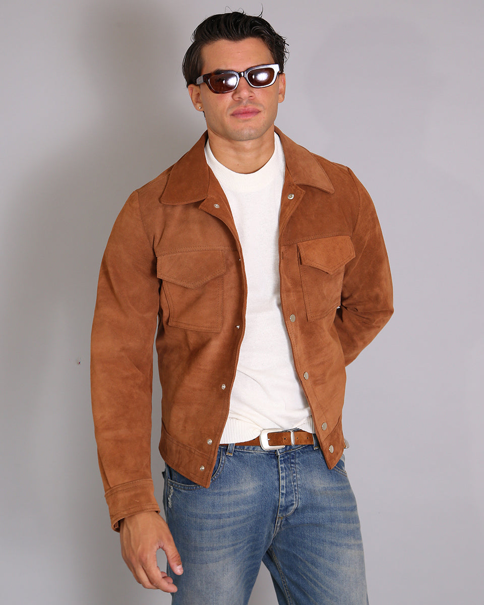 Msm Studio Suede Jacket with Pockets