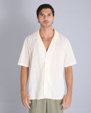 Msm Studio Camicia in pizzo san gallo