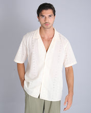 Msm Studio Camicia in pizzo san gallo