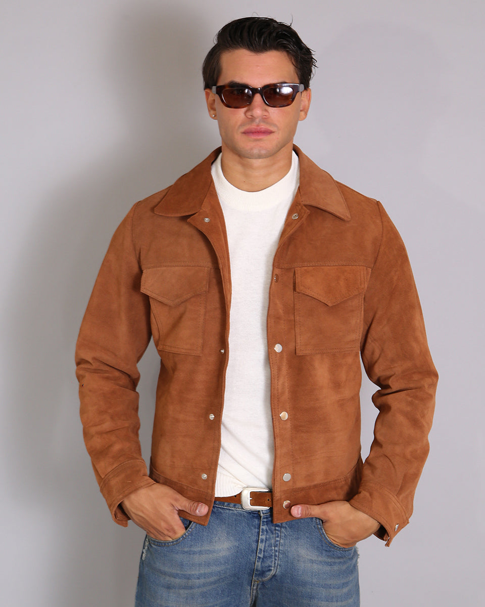 Msm Studio Suede Jacket with Pockets