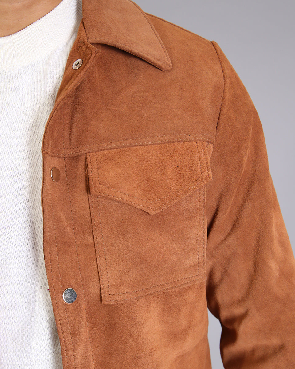 Msm Studio Suede Jacket with Pockets