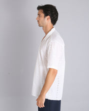 Msm Studio Camicia in pizzo san gallo