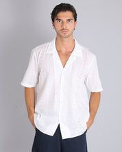 Msm Studio Camicia in pizzo san gallo