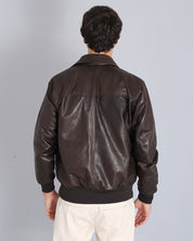 Bomber jacket with collar