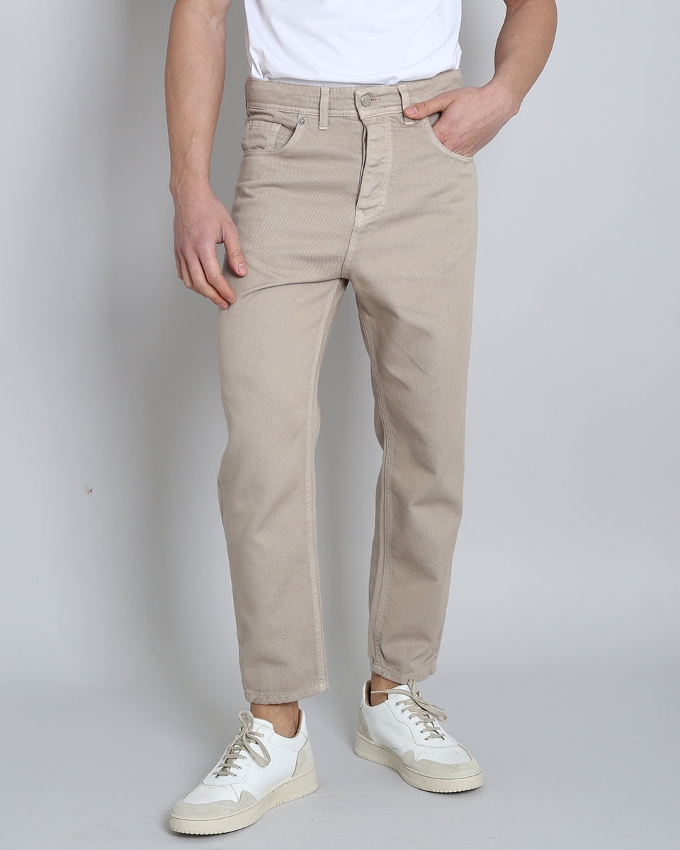 Denim Cropped Beige