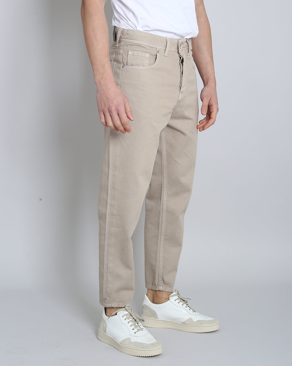 Denim Cropped Beige