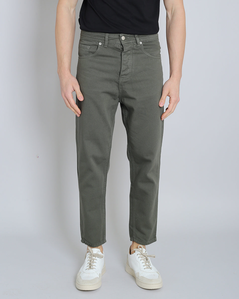 Denim Cropped Verde