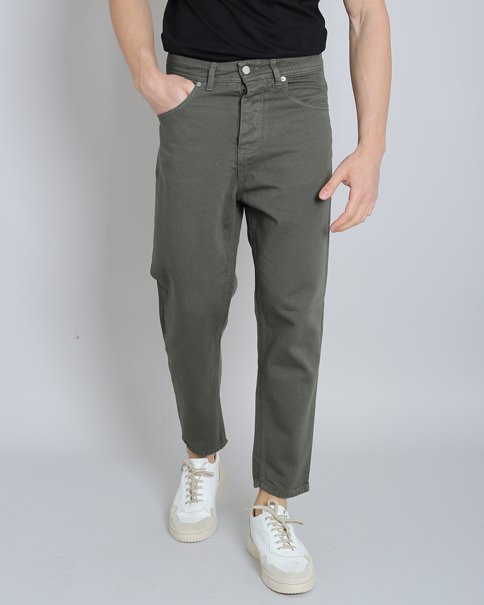 Denim Cropped Verde