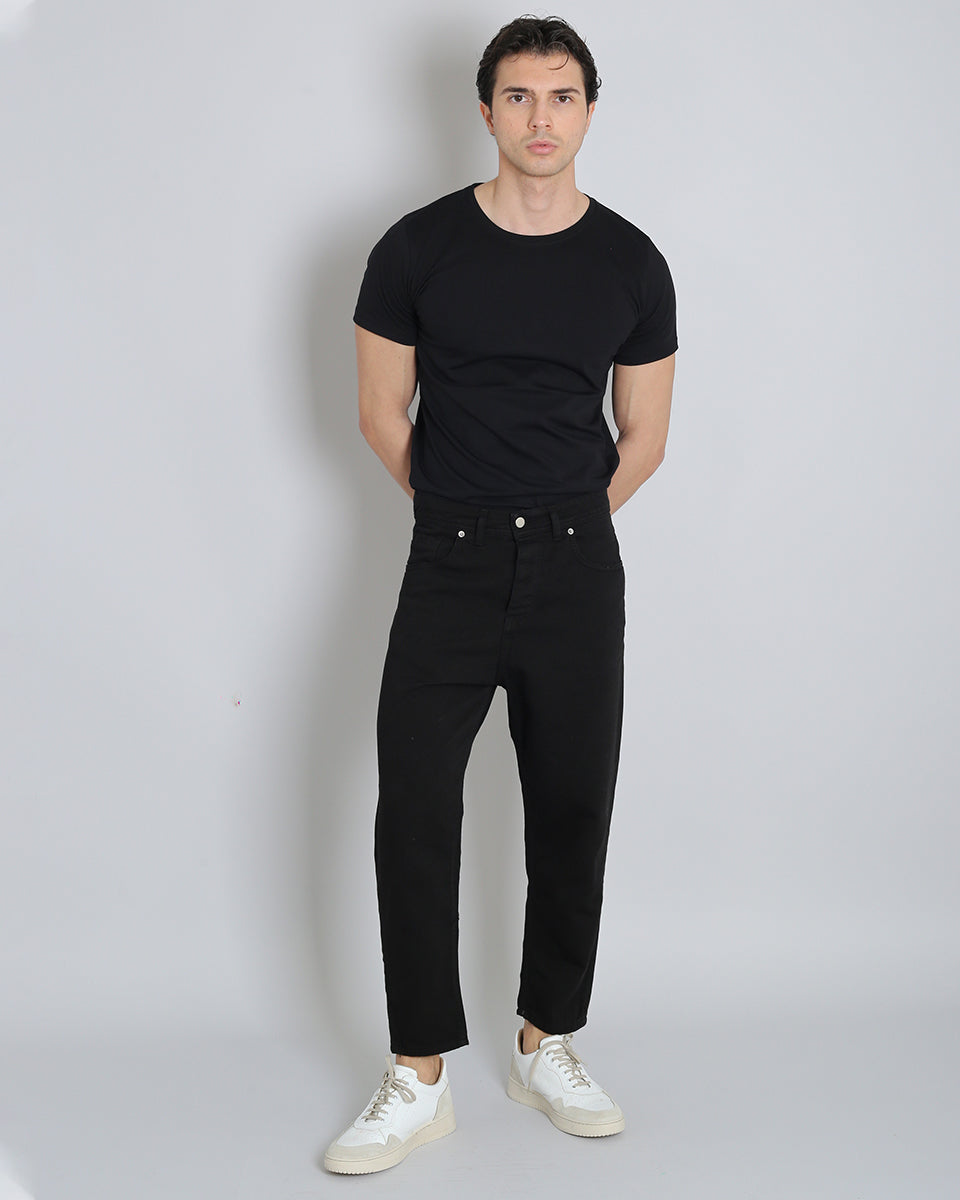 Msm Studio Cropped Denim Black 