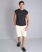 Msm Studio Bermuda Jogger taglio vivo