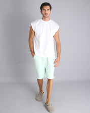 Msm Studio Bermuda Jogger taglio vivo