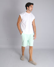 Msm Studio Bermuda Jogger taglio vivo