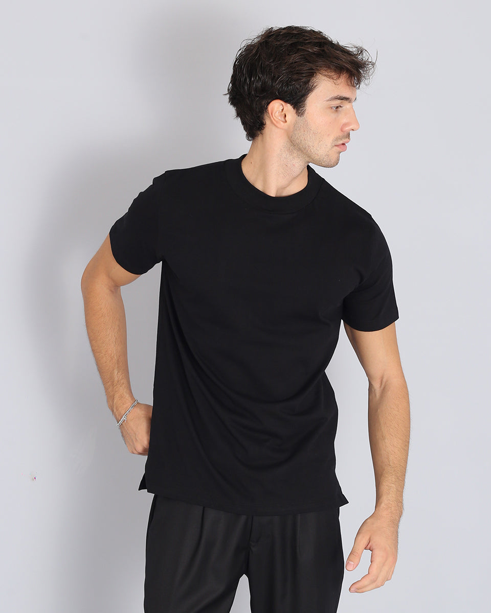 T-shirt Basic mezzocollo