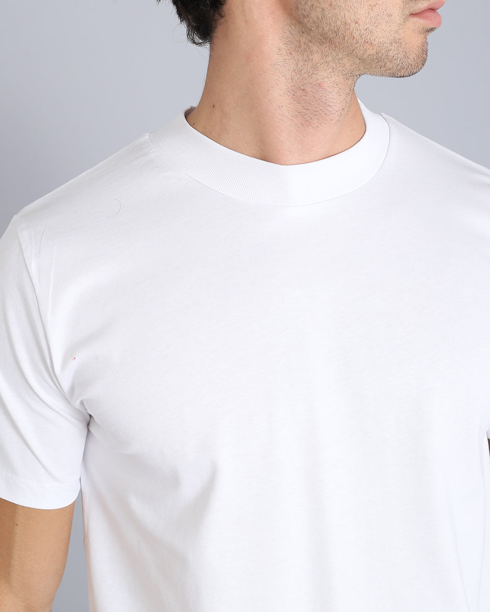 T-shirt Basic mezzocollo