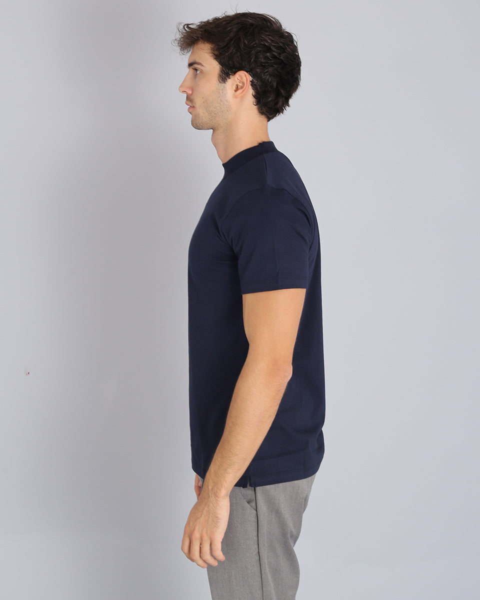 T-shirt Basic mezzocollo