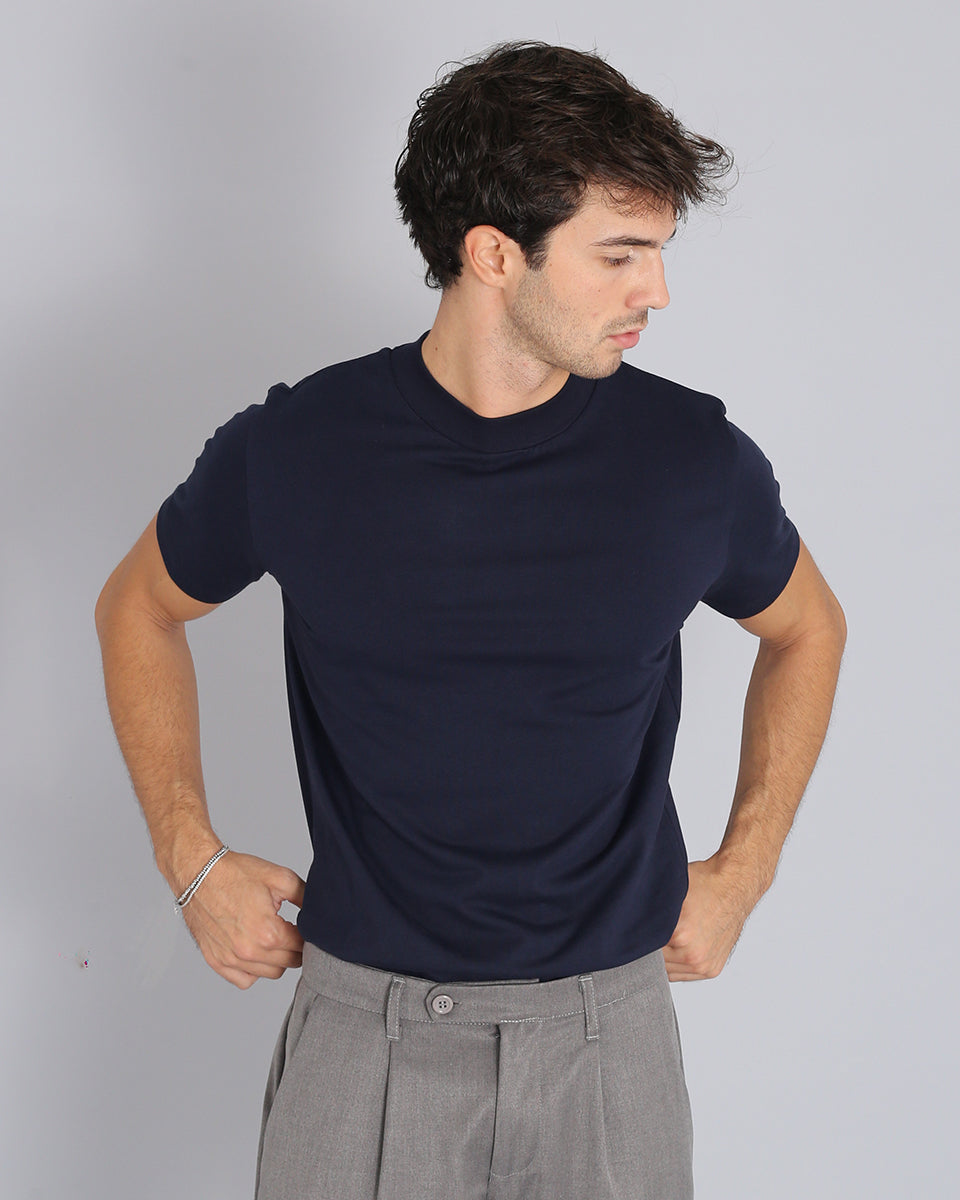 T-shirt Basic mezzocollo