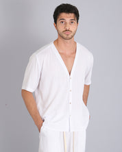 Msm Studio Camicia con collo sciallato