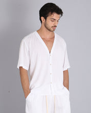 Msm Studio Camicia con collo sciallato