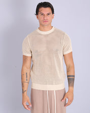 Msm Studio T-Shirt traforata in filo