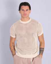 Msm Studio T-Shirt traforata in filo