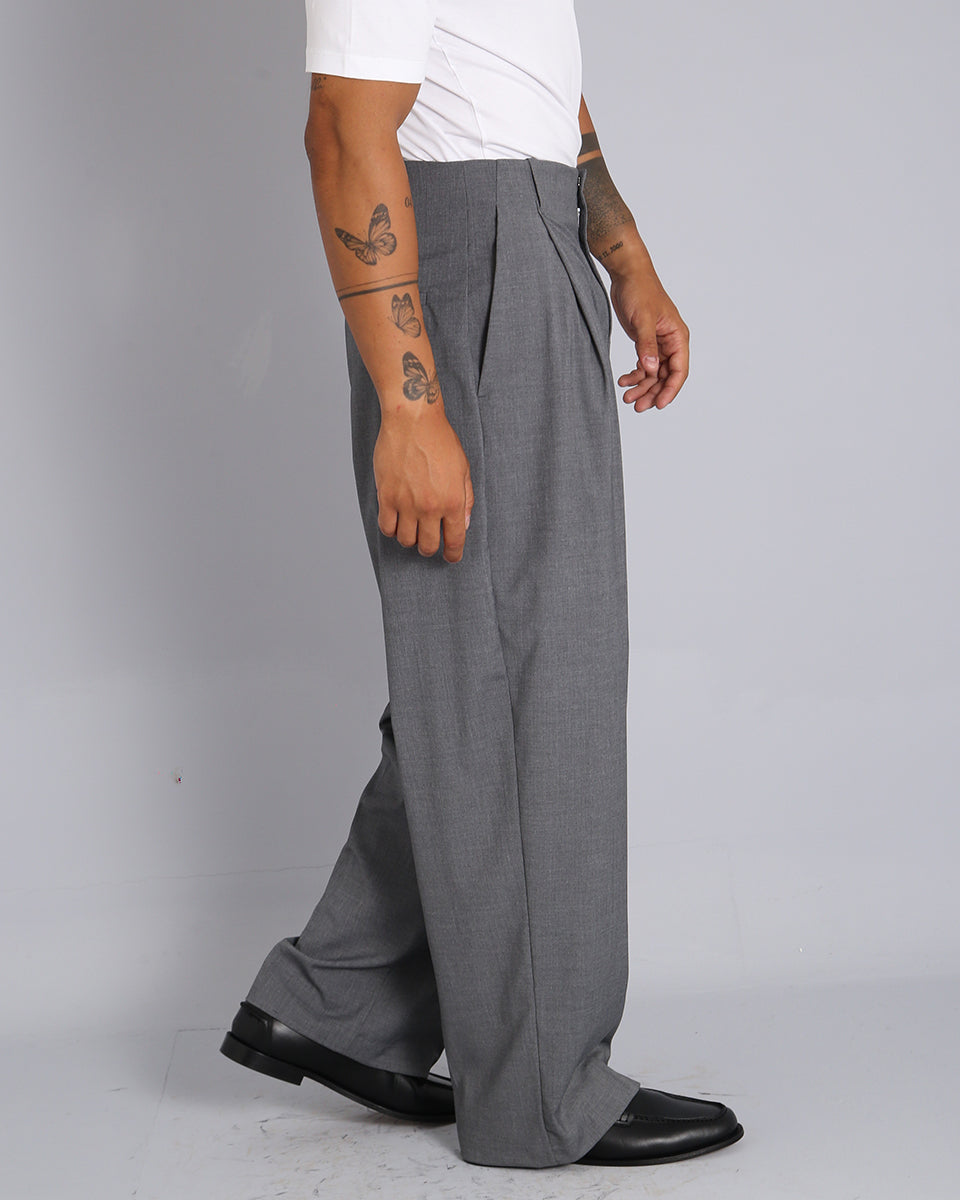 Pantalone Relaxed Fit Vita Alta