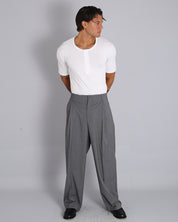 Pantalone Relaxed Fit Vita Alta